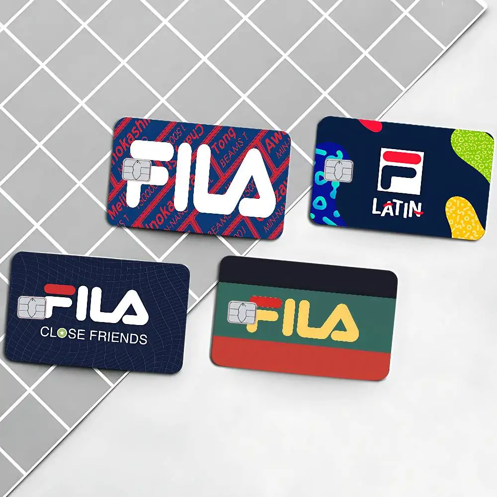 Adesivi per Carte di Credito con Logo F-FILA-A, Impermeabili e Antigraffio, Regalo per Donne