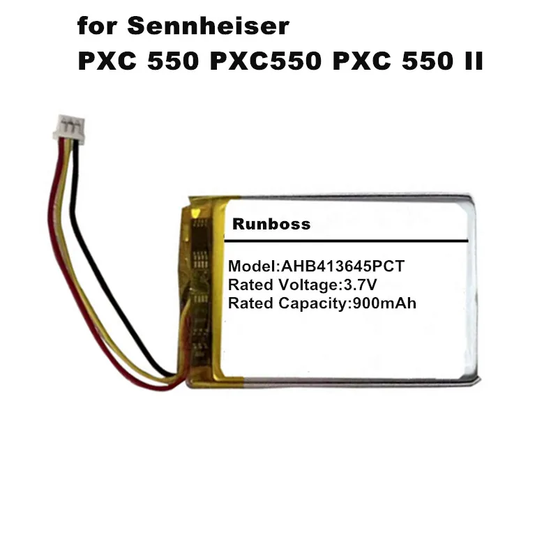 900mAh Battery for Sennheiser PXC 550 PXC550 PXC 550 II Noise Cancelling Wireless Bluetooth Headset MB 660 AHB413645PCT