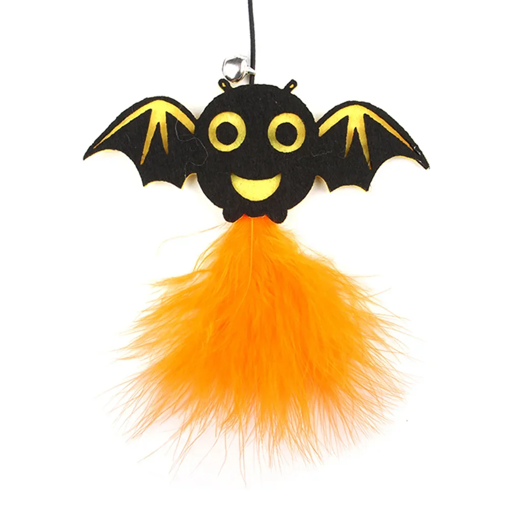 Halloween Feather Teasing Cat Stick Halloween Atmosphere Styling presa in giro Cat Rod Cat Self Hi Toy