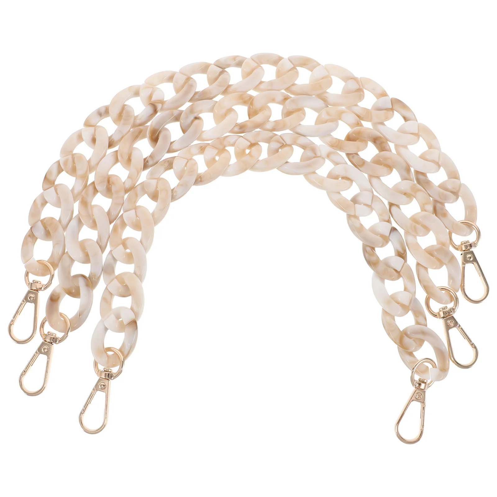 

3Pcs Multipurpose Resin Fishbone Chain Purse Strap Extension Replacement Bag Handbag Chains Purse Extender Chain