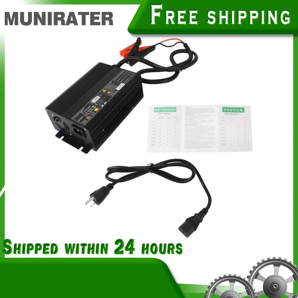 

14.6V 30A Lithium Battery Charger Maintainer for 12V LiFePO4 Lithium-Iron Deep Cycle Rechargeable Batteries Smart Charger with L
