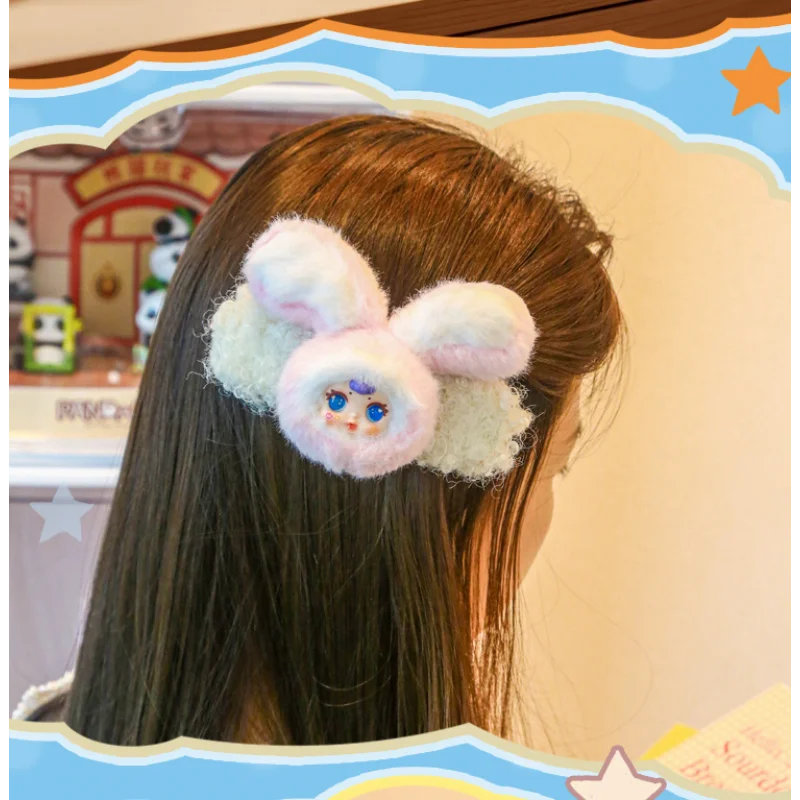 Шпилька для волос с молочными конфетами, плюшевая глухая коробка, мм, молочные конфеты, милая детская заколка для волос, плюшевая глухая коробка, милая кукла, слепая коробка, подарок