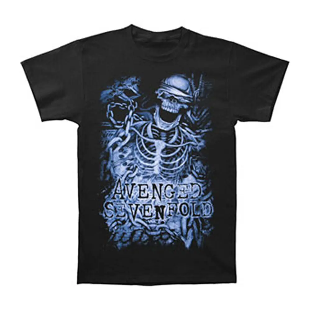 

Men's Avenged Sevenfold Chained Skeleton T-shirt XX-Large Black