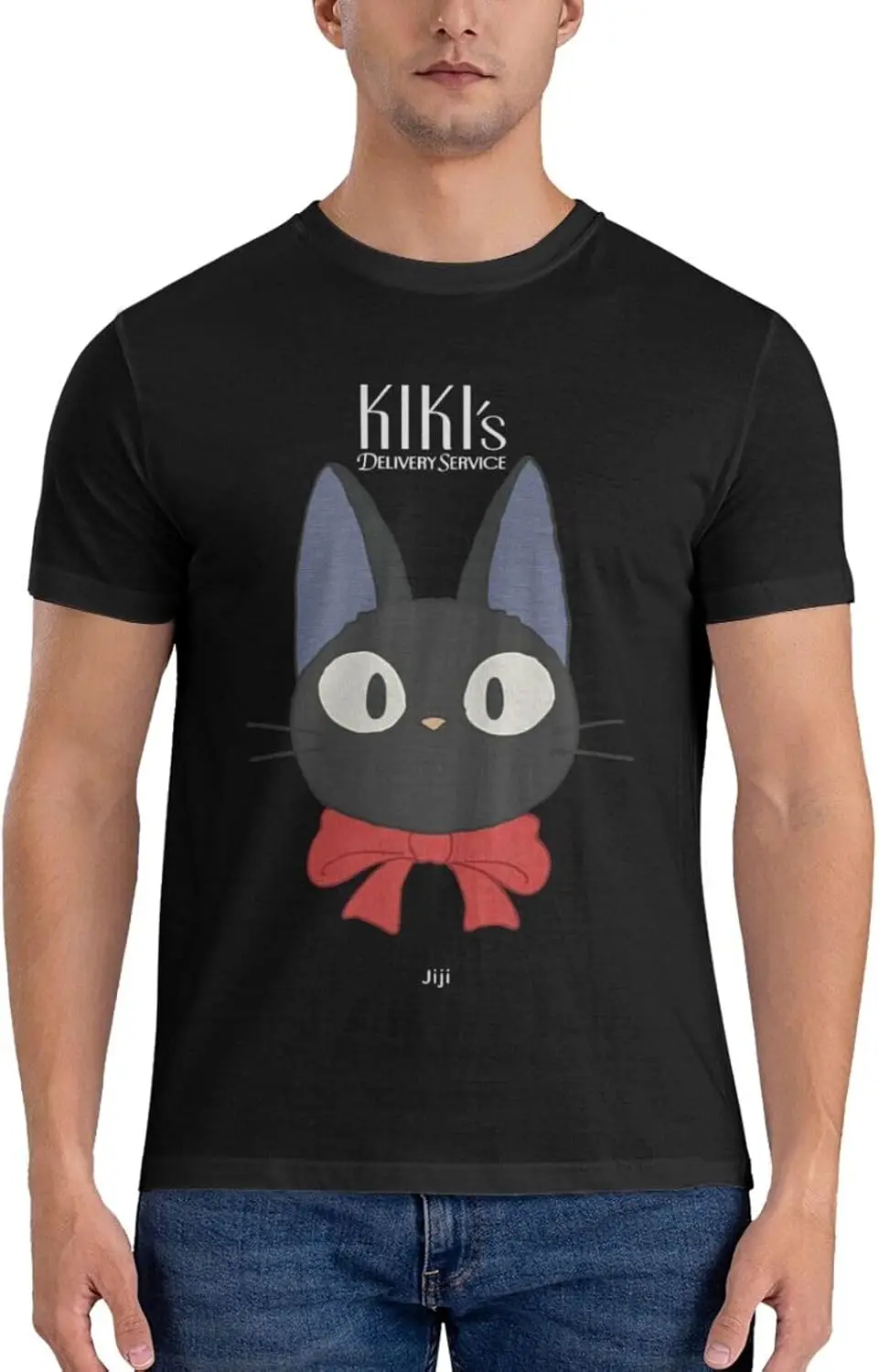 Mans T Shirts for Kiki cat Delivery Service Tee,Leisur Tops Short Sleeve Shirt