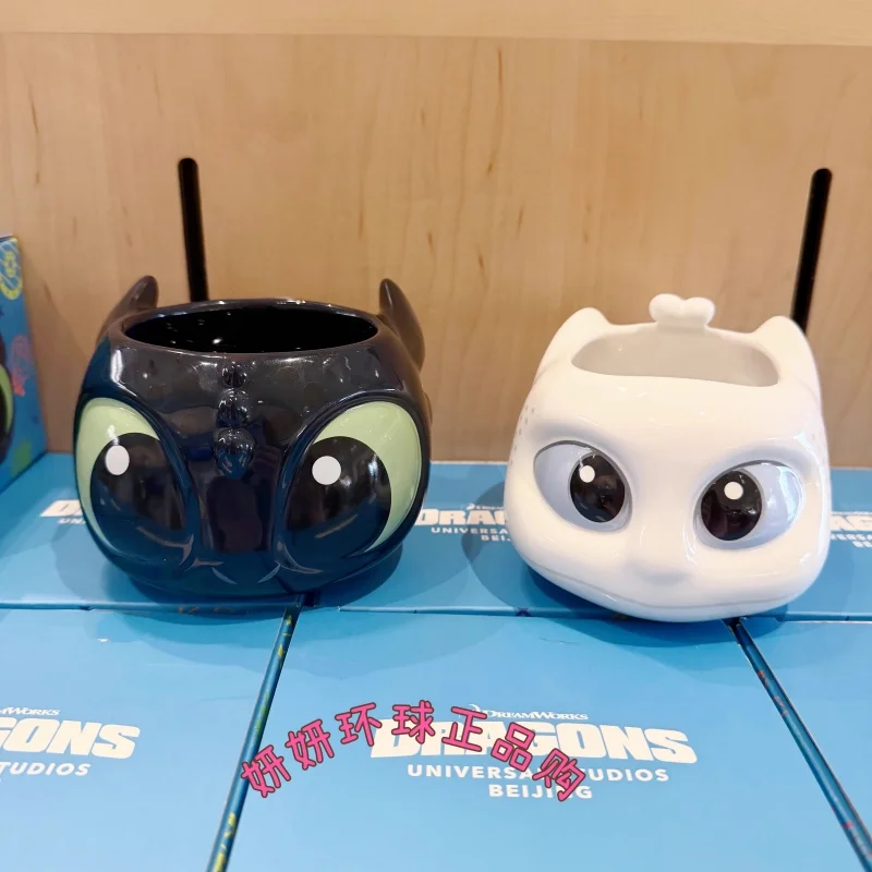New Authentic Dragon Taming Master Toothless Boy Night Light Sha Ceramic Water Cup Couple Creative Ceramic Cup Christmas Gift