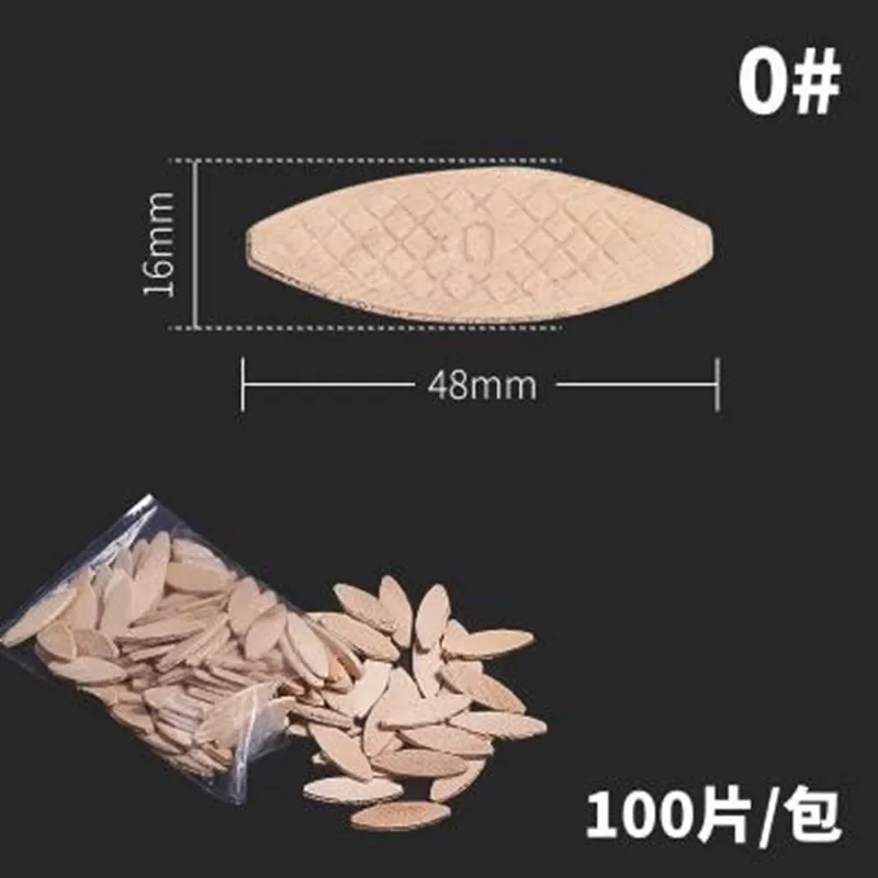 100PCS No. 0#10 # 20# Assorted Wood Biscuits for Tenon Machine Woodworking Biscuit Jointer