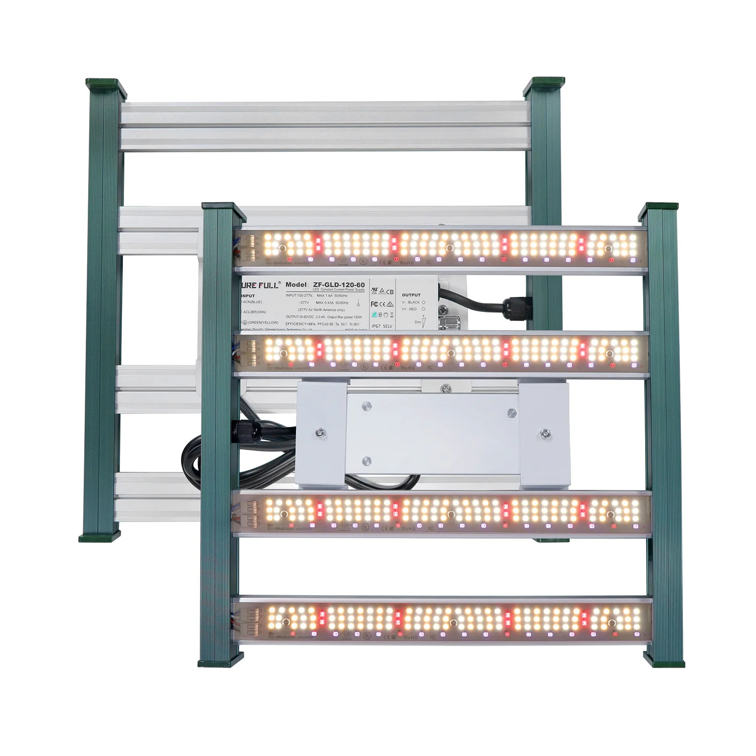 ضوء نمو LED كامل الطيف، مصباح نمو النباتات القابل للتعتيم، البستنة الداخلية، شتلات الزهور، خيمة الدفيئة، LM281B، 120 وات #2