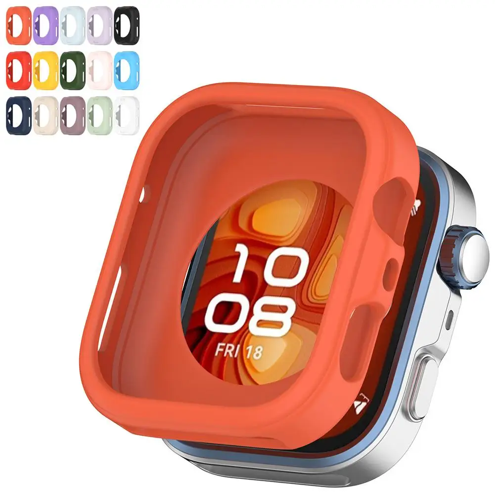 Силиконовый чехол для часов HUAWEI Fit 4 и Fit 4 Pro, мягкий защитный чехол для часов с половиной покрытия