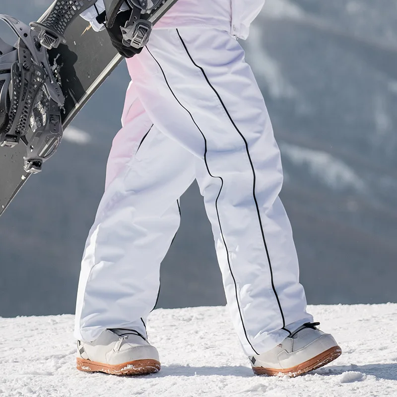 2024 New Loose Ski Pants Man Alpine Sport Trousers Winter Pro Waterproof Windproof Sweat Pant Warm Woman Snow Skiing Clothes