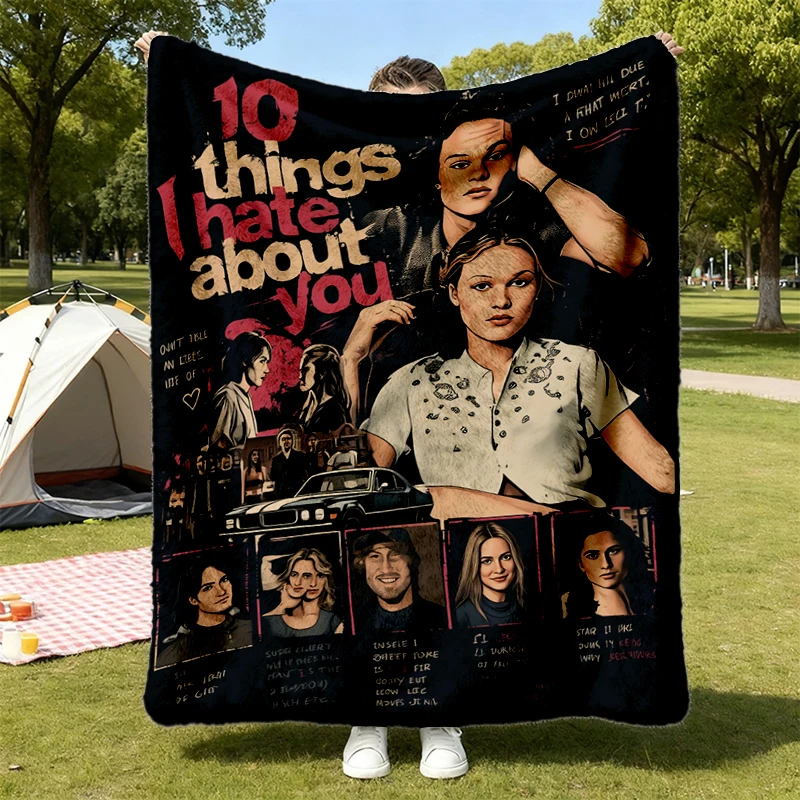10 Things I Hate About You Soft Blanket Vintage Movie Poster Warm Blanket
