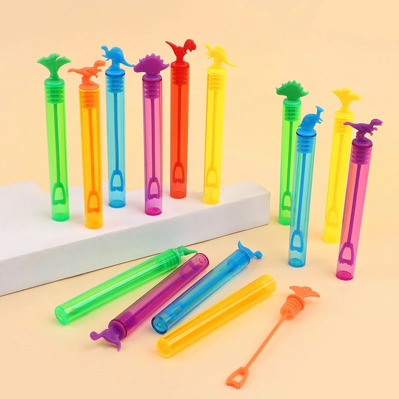 12/24 Stück Dinosaurier-Seifenblasenröhrchen Leere Seifenblasenflaschen Spielzeug für Kinder Geburtstagsparty-Geschenke Hochzeitsgastgeschenke Babyparty – Detail 6