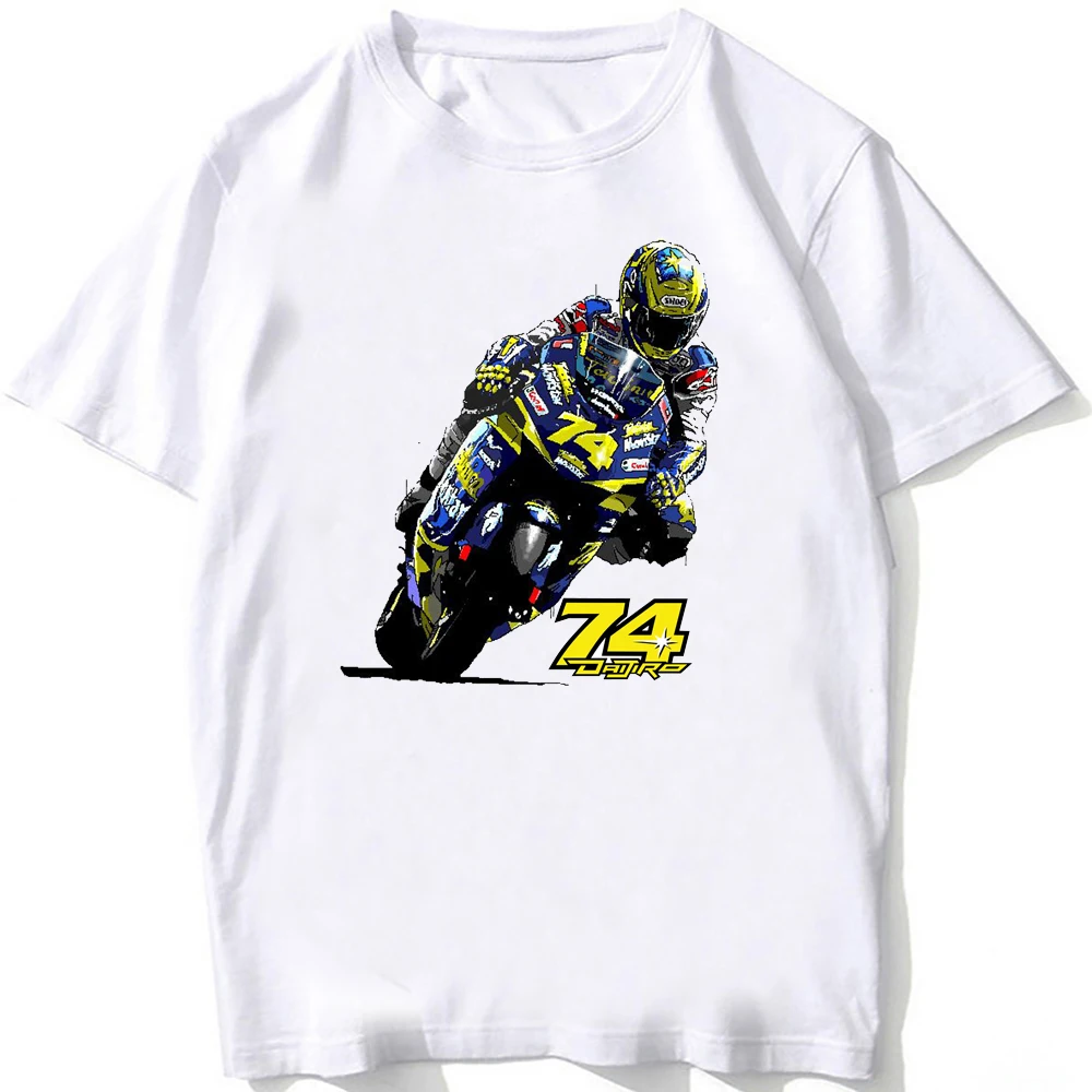 GP Daijiro Kato 74 Riding T-Shirt New Summer Men Short Sleeve Moto Sport Boy Casual White Tops Motorcycle Rider Tees