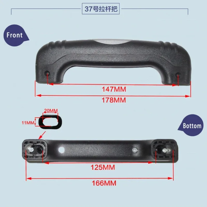 Luggage Hardware Suitcase Repair Parts Handle Travel Case Pull Rod Cipher Suitcase Hand Carry General Handle PVC