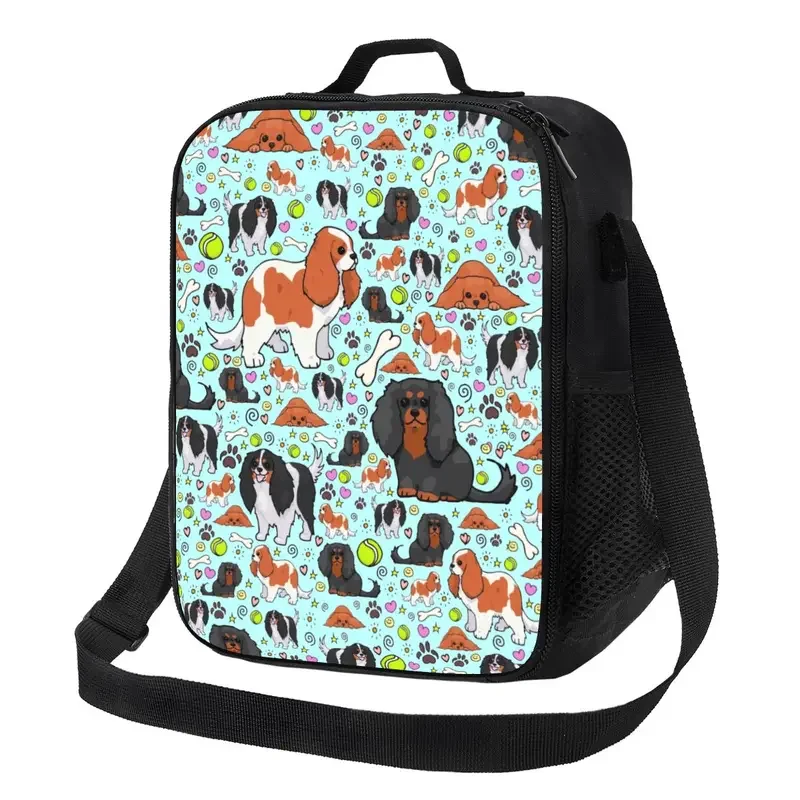 

Термоизолированный Ланч-бокс для собак Charles Spaniels, перезаряжаемый Ланч-бокс для путешествий, бэнто