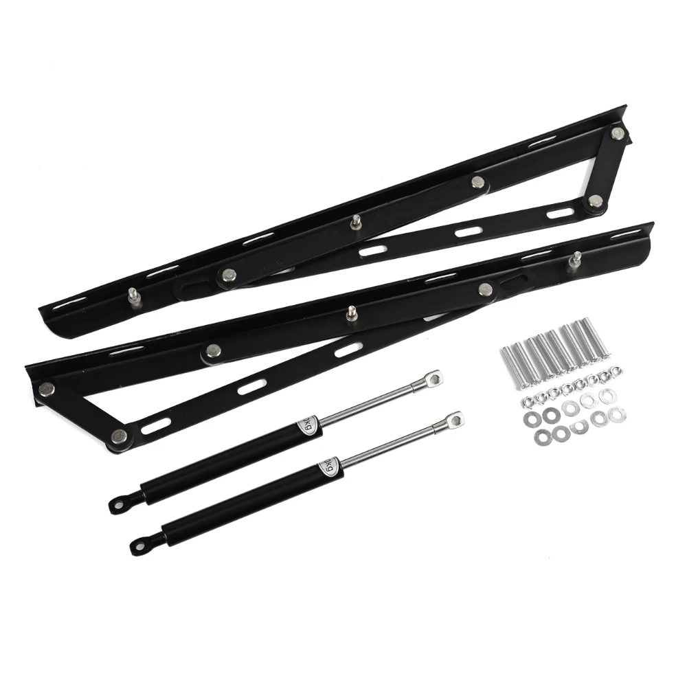 Imagem -02 - Steel Gás Spring Storage Lift Mecanismo Pneumático Heavy Duty Suporte Bar Kit Capacidade de Carga 20kg Conjuntos