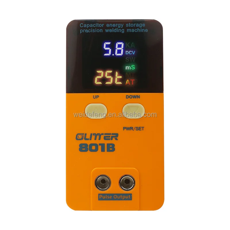 Factory Direct Sales Display Glitter 801B Energy Storage Capacitor Battery Spot Welder Welding Machine for 18650 0.35mm Nickel