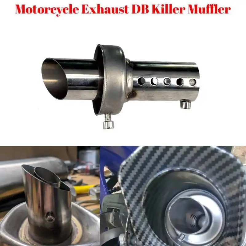 Universeller 48-mm-Motorrad-Auspuff-Schalldämpfer, abnehmbarer DB-Killer-Schallreduzierer für Honda Yamaha, Geräuscheliminator