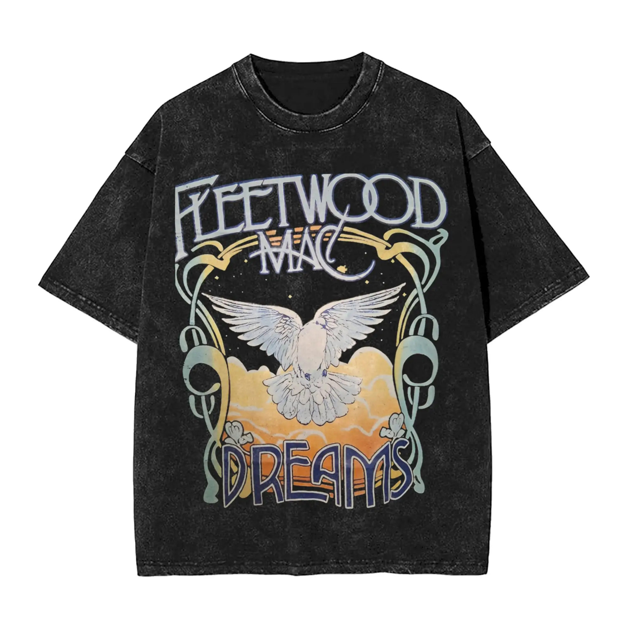 

Fleetwood Mac Band World Tour 2025 Accessories Washed T Shirt Men Women Streetwear Hip Hop T-Shirt Printed Tees Tops Cotton