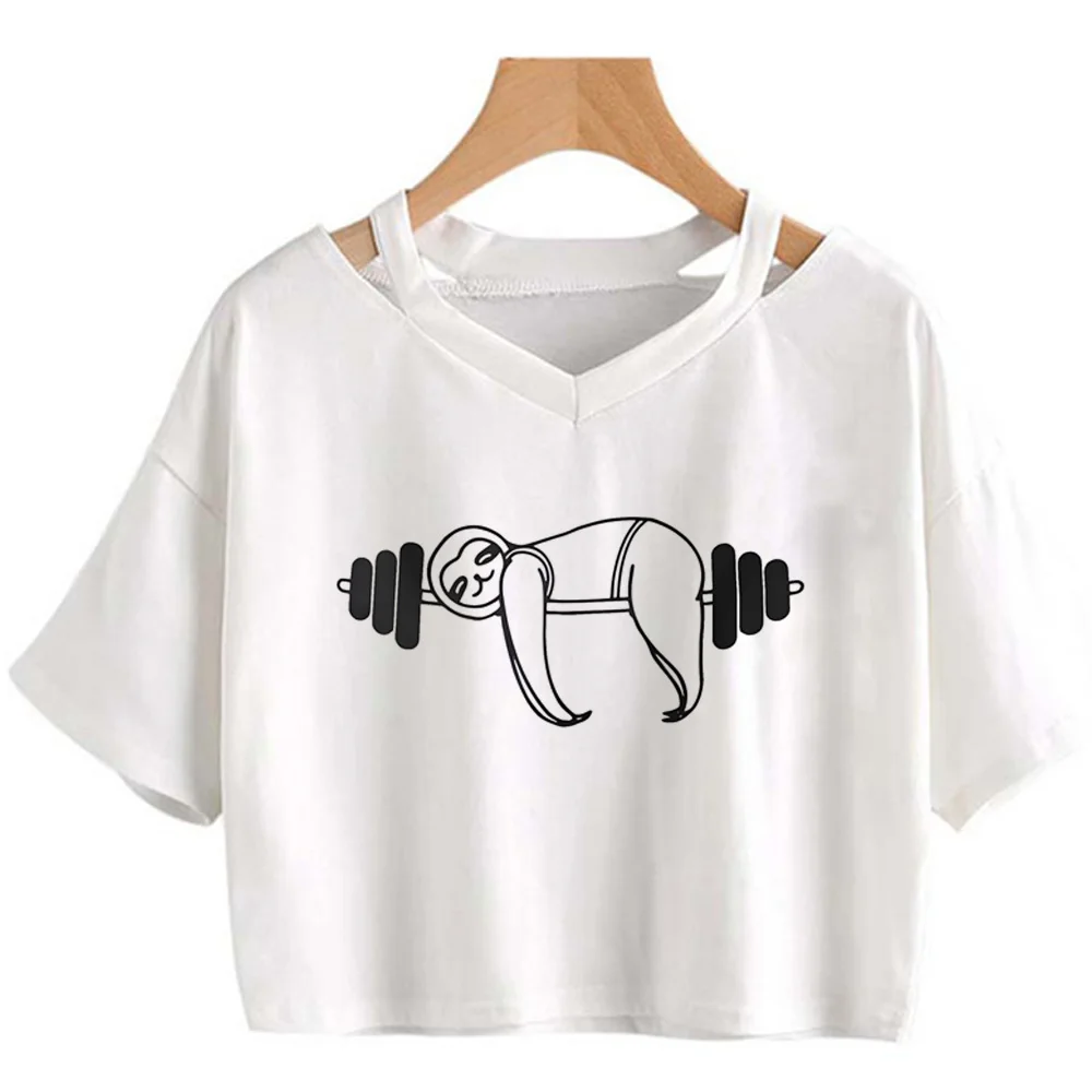 Crossfit t shirt women Y2K t-shirts female funny y2k harajuku clothes