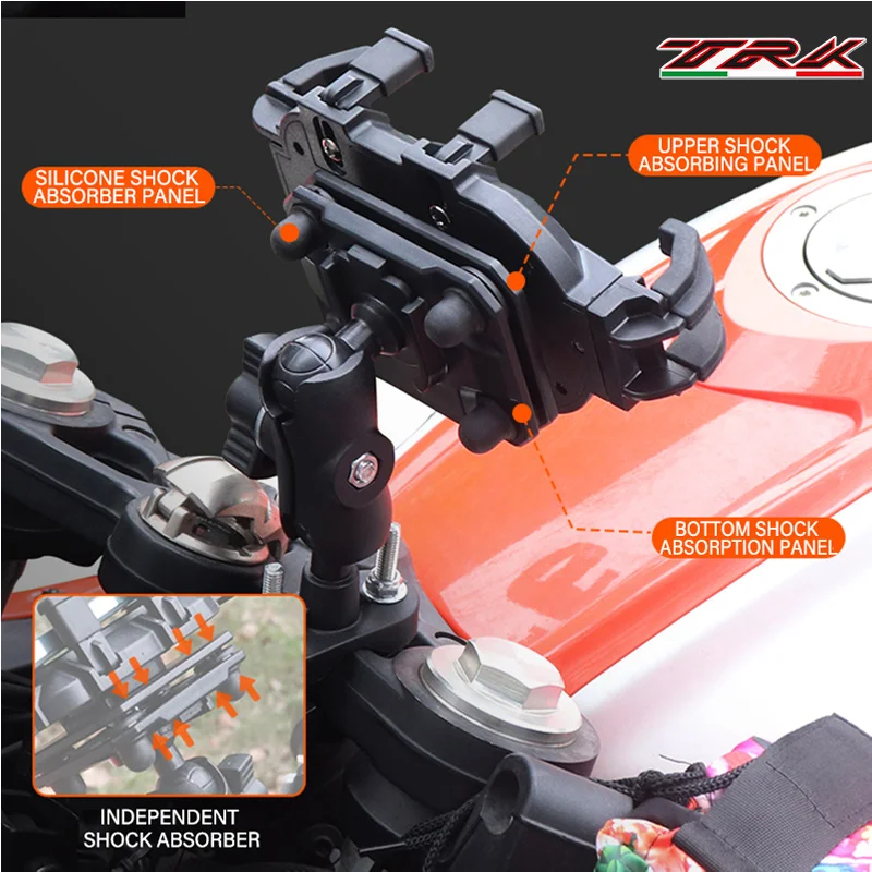 For Benelli TRK 502 502X TRK502/X All Year  2006-2024 2025 LOGO Mobile Phone Holder GPS Stand Bracket Motorcycle Accessories