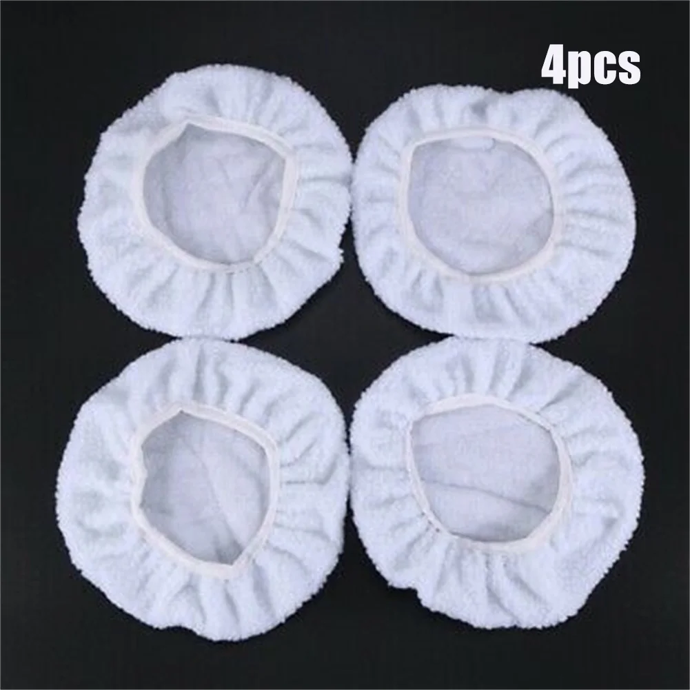 

4PCS/SET 10 INCH BONNET POLISHER POLISH PAD POLISHING BUFFING CAR BUFFER WAJ4U5 Replacement Auto Accessories