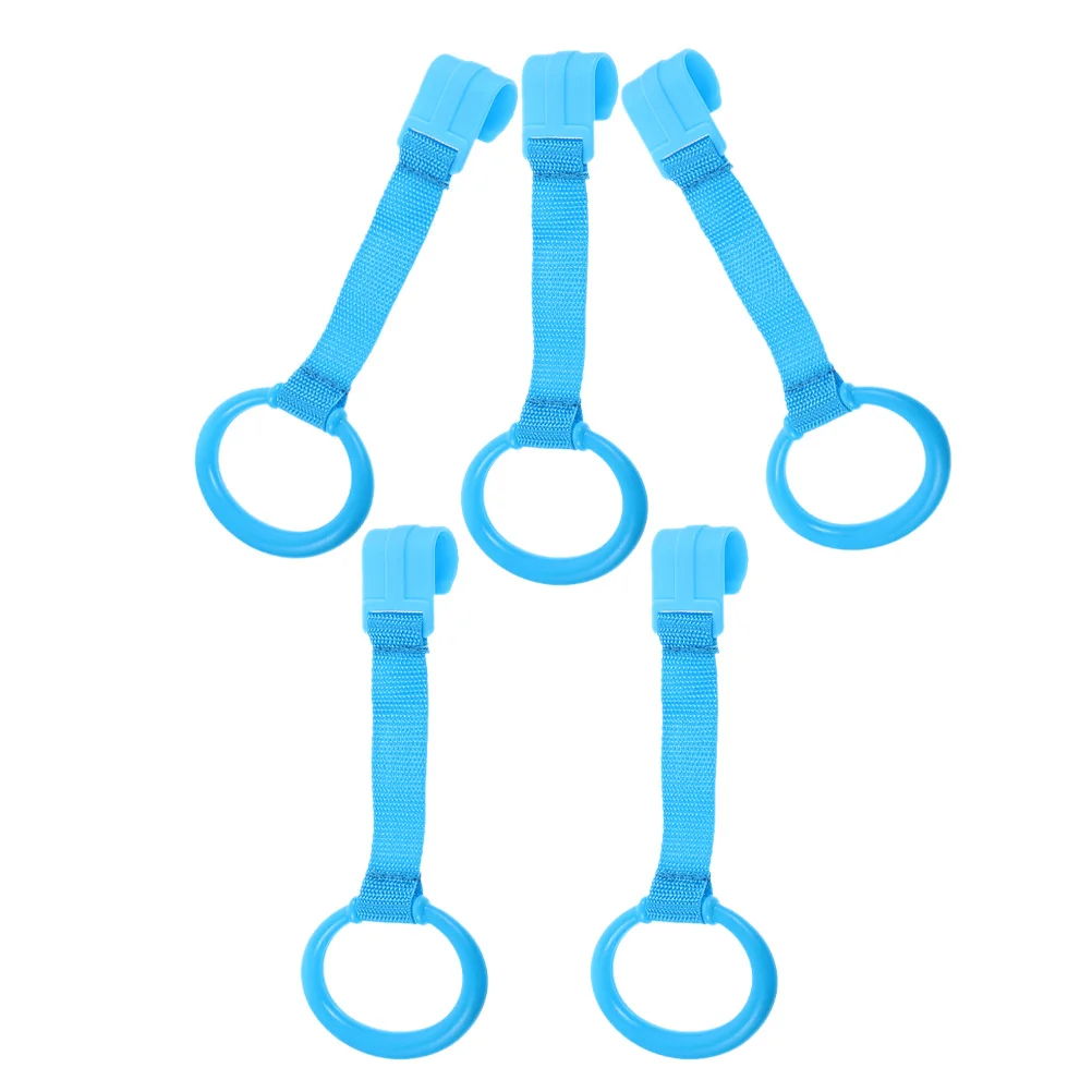 5Pcs Baby Crib Hanging Rings Infant Pull Up Rings Lightweight Durable Walking Assist Tools Baby Crib Pull Ring