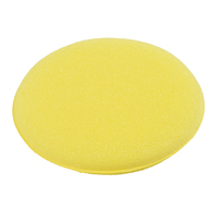 For The Vehicle Waxing Polish Set Sponge Foam Tool Vehicle Waxing Yellow 12PCS Car Clean No Debris Pads Supplies