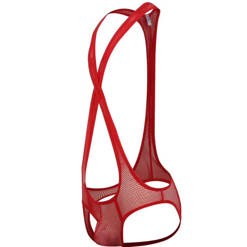 

Open Bugle Pouch Bodysuit See Through Gay Clothes Erotic Hombre Male Lingerie Tanga Breathable Man Sexy Underware Men Jockstrap