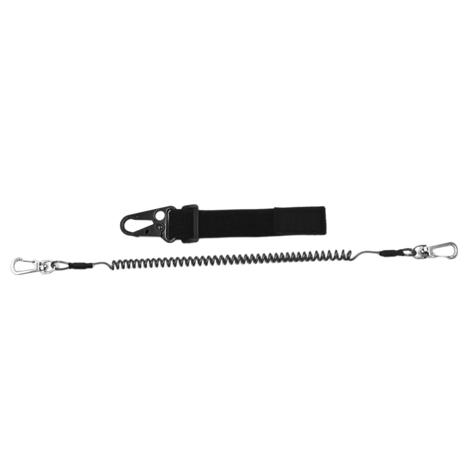 

2 Pieces Fishing Lanyard Retractable Steel Wire Coiled Lanyard for Fishing