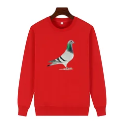 Bird Pigeon Animal graphic sweatshirts For all ages Round neck and velvet hoodie winter thick sweater hoodie Man sweatshirts