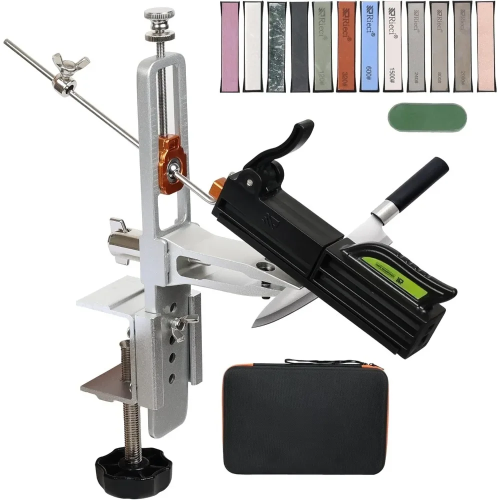 

Professional tool sharpening system, 12 oil stones, 360° rotation and turnover design fixed Angle
