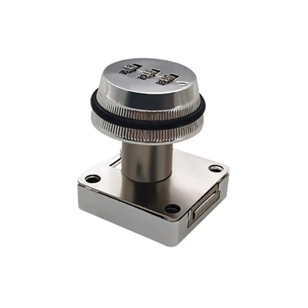 قفل باب بكلمة مرور مكون من 3 أرقام، سهل التركيب، قفل بكلمة مرور للخزانة بدون مفتاح، قفل بكلمة مرور من سبائك الزنك الصلبة وقفل بكلمة مرور ميكانيكي ABS