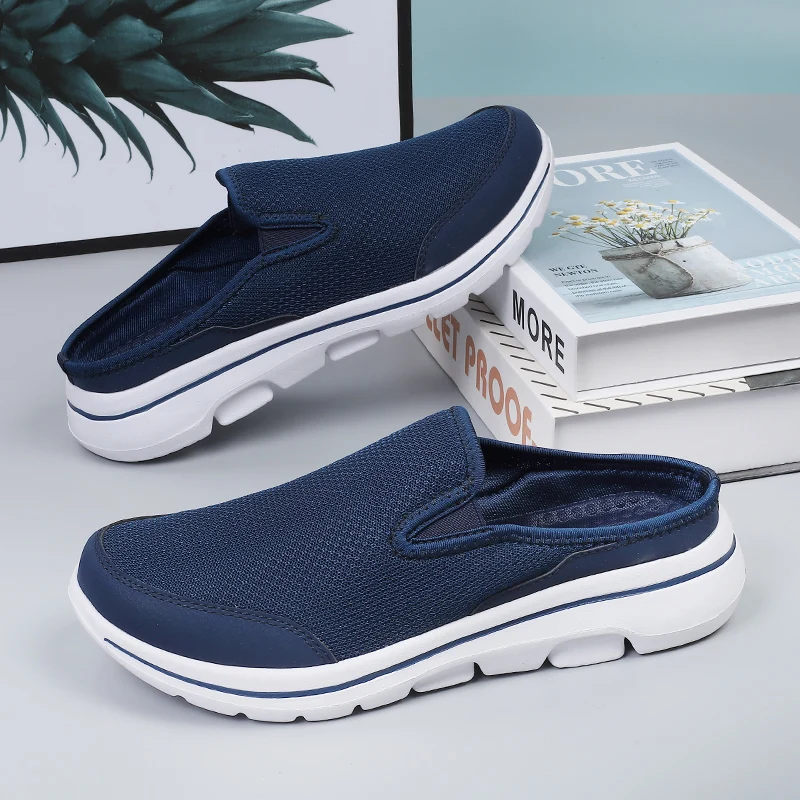 Big Size 47 48 49 Summer Men Half Shoes Slippers Slides Slip On Shoes Women Mesh Breathable Soft Comfortable Dropshipping