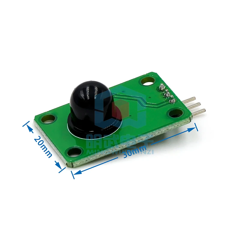 Human Infrared Sensor Module D203S Sensor Pyroelectric Probe Sensor Switch 011050 Black Lens