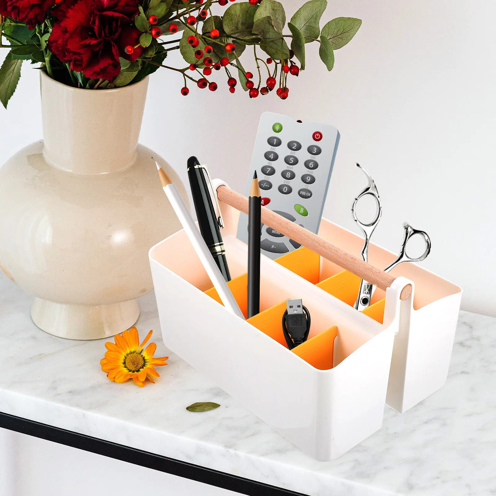 desktop-sundries-organizer-multi-grid-pen-holder-cosmetics-storage-box-smooth-polishing-household-makeup-vanity-desktop