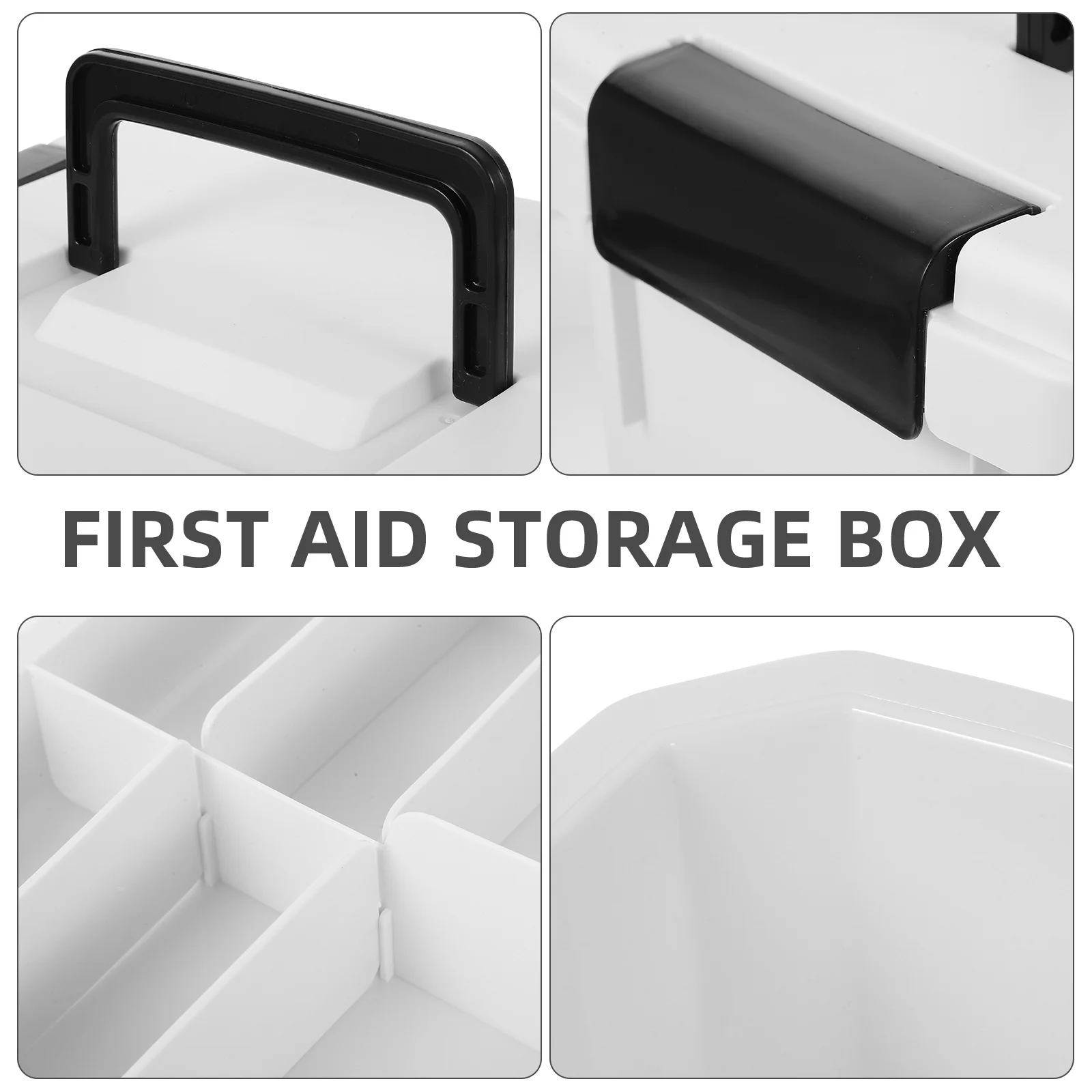 صندوق دواء مزدوج الطبقة، حقيبة إسعافات أولية منزلية محمولة، منظم تخزين الأدوية متعدد الوظائف، سعة كبيرة في حالات الطوارئ