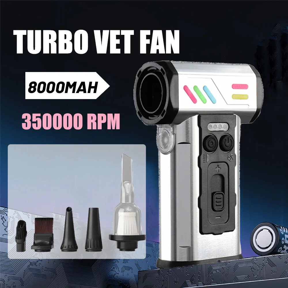 

Turbo Fan Jet 350000RPM Turbo Jet Blower Brushless Vacuum Cleaner Blower For PC/Keyboard/Home/Car Cleaning Air Duster Blower