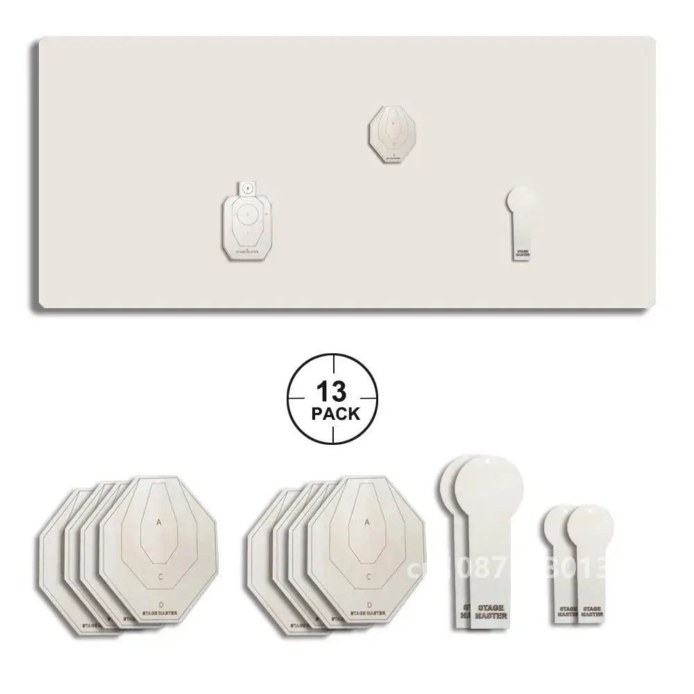 IPSC/IDPA Dry Fire Target Set Shooting Targets, Long-Distance Simulation Mini Target-Suitable for Rubber Guns and Laser Guns