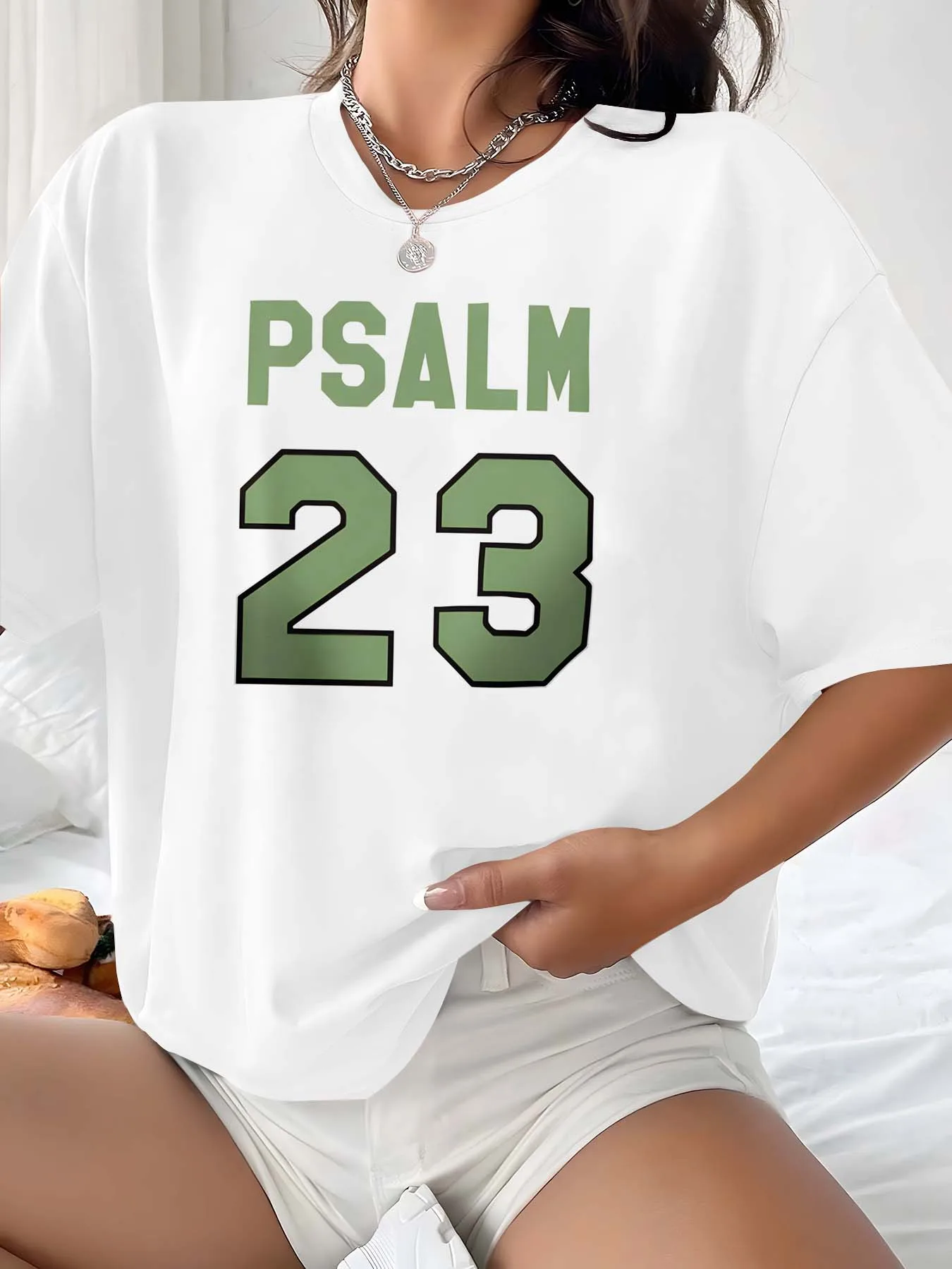 Ropa inspirada en Salmo 23 de talla grande para la gracia espiritual y el atractivo de la moda atemporal