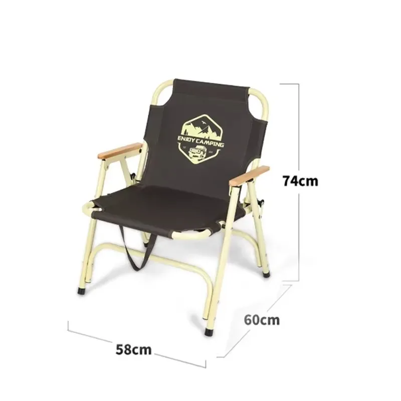 الجملة مخصصة الأسود كرسي التخييم في الهواء الطلق للطي كرسي الصيد كرسي القهوة الترفيه