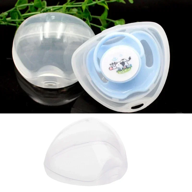 1Pc Portable Baby Pacifier Box Soother Container Holders Pacifier Box Man-carried Transparent Pacifying Storage Case Accessories