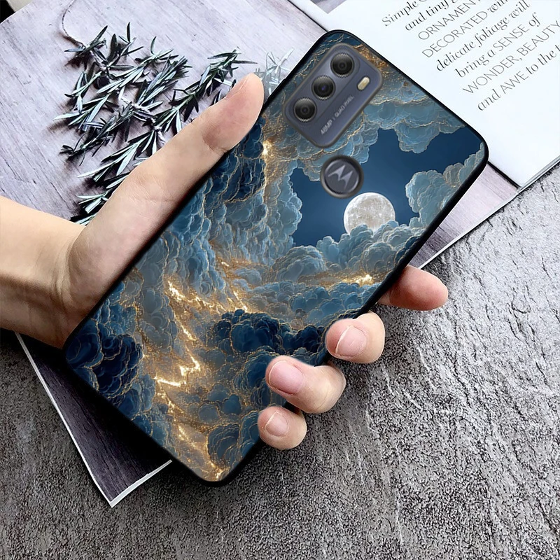

Чехол для телефона Clound Moon Star Night для Motorola G85 G55 G05 G14 G75 G60S G50 G10 G20 G30 G60 G13 G32 G84 G54 G53 G72 G24 Power
