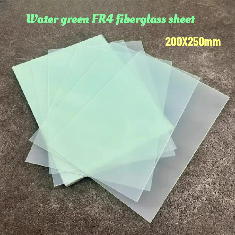 Thick 0.1-1.5mm High Temperature Resistant FR4 Water Green Fiberglass Thin Plate Insulation Resin Board Glass Gasket Processing