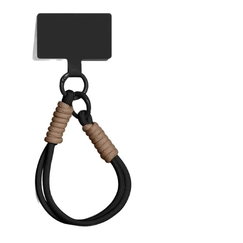 Mobile phone lanyard woven multi-functional hand rope anti-lost rope easy to carry wrist rope liquid color  long  short lanyard