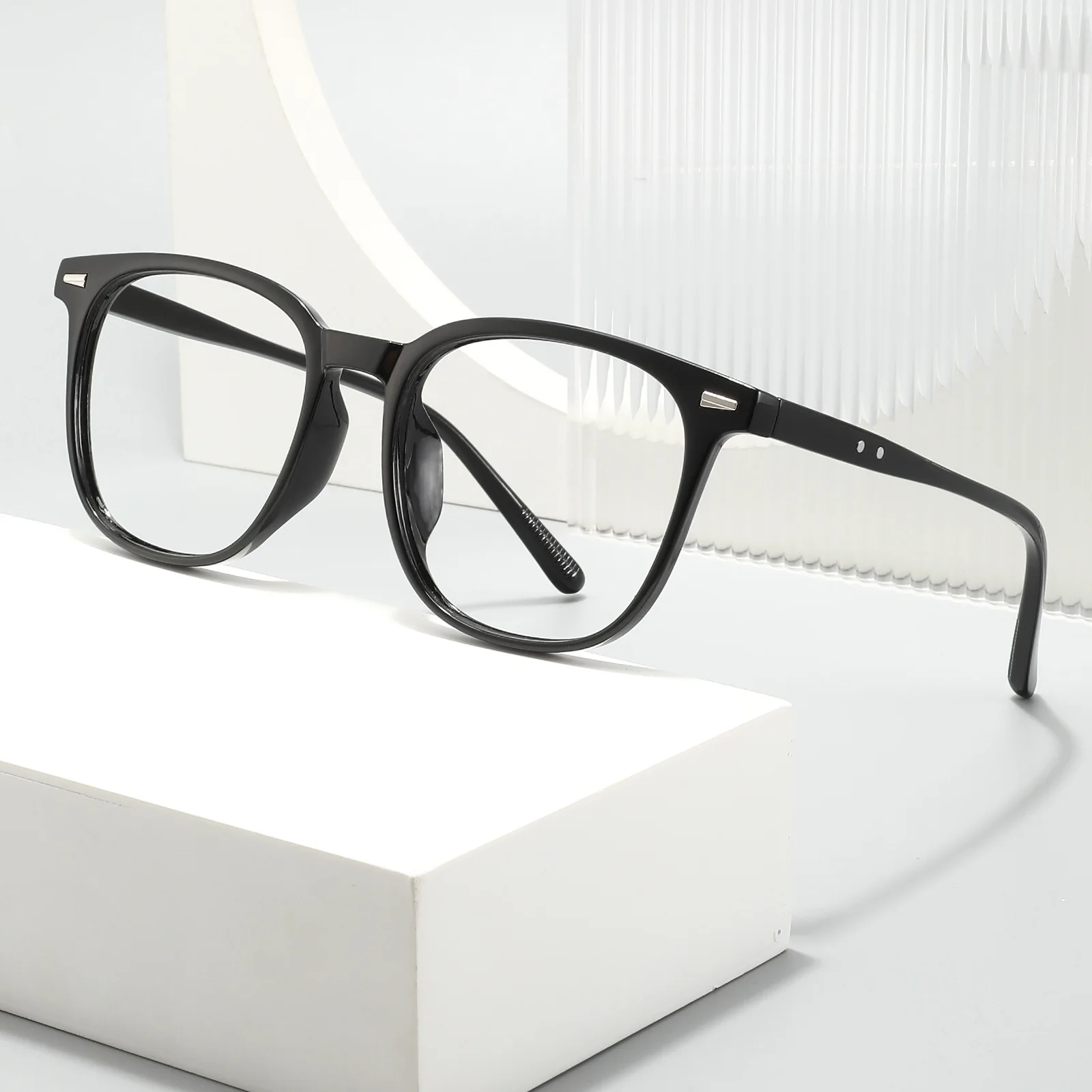 Neu eingetroffene quadratische Computerbrille, PC-Gestell, Damen und Herren, Anti-Blaulicht-Rechteckbrille, optische Brille, Blaulichtfilterbrille