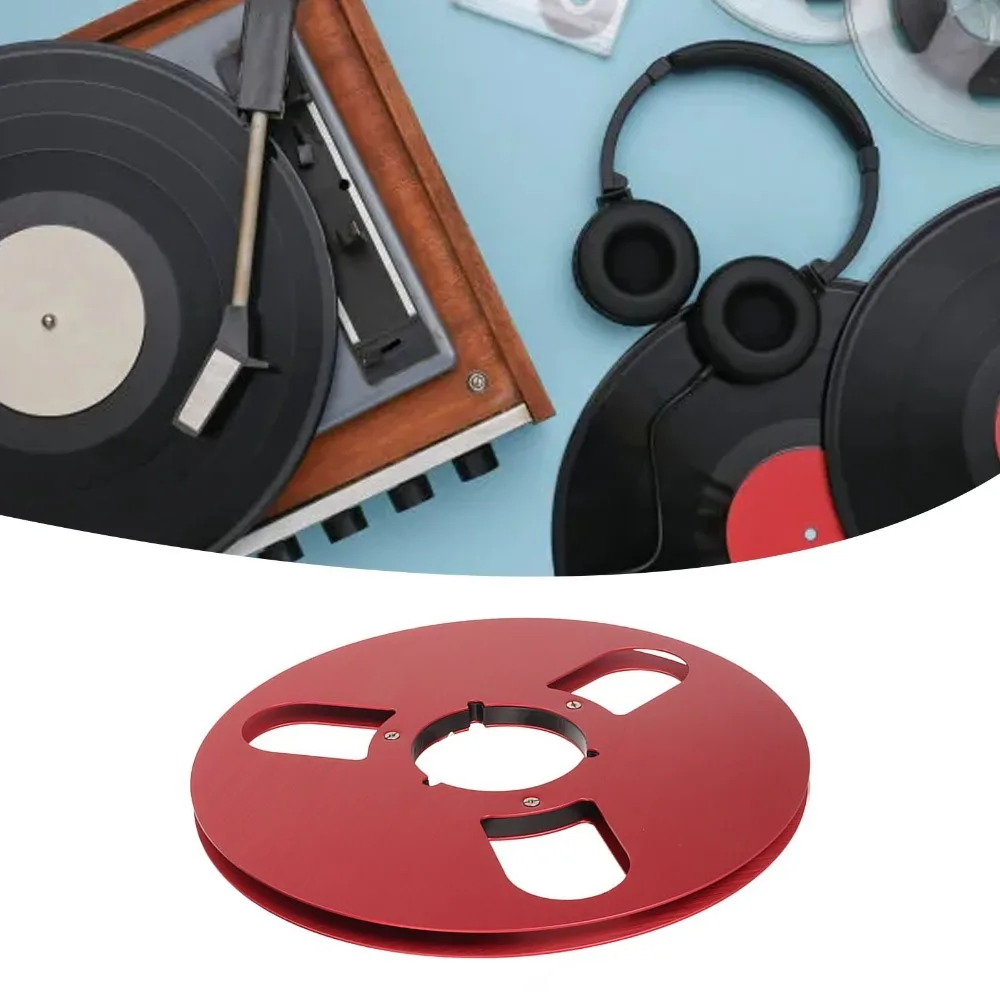 1/4 10.5 Inch Empty Reel 3 Hole Aluminum Alloy Reel to Reel Tape Recorder Reel Opening Machine Parts Reel
