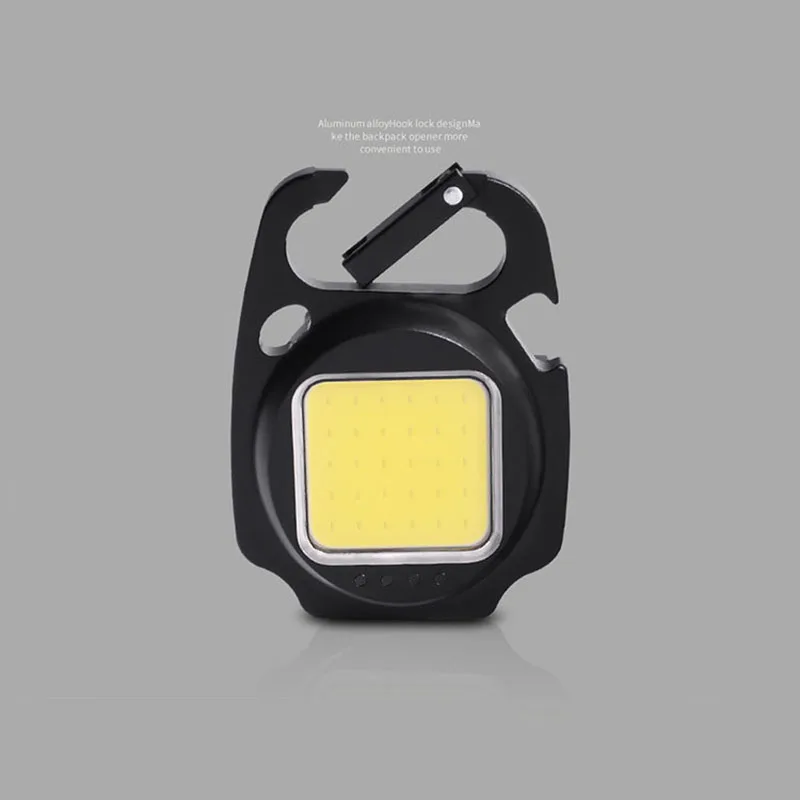 

Bright Light Mini Flashlight for Motorcycle Repair Portable Multifunctional Cob Flood Light Rechargeable Keychain Light