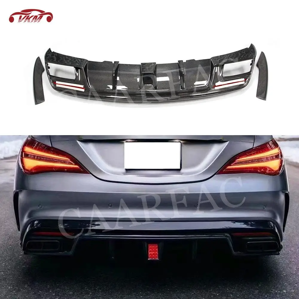 

Carbon Fiber Rear Bumper Lip Diffuser Splitters Flaps for Mercedes Benz CLA Class W117 CLA200 CLA250 CLA260 CLA45 AMG 2013-2018