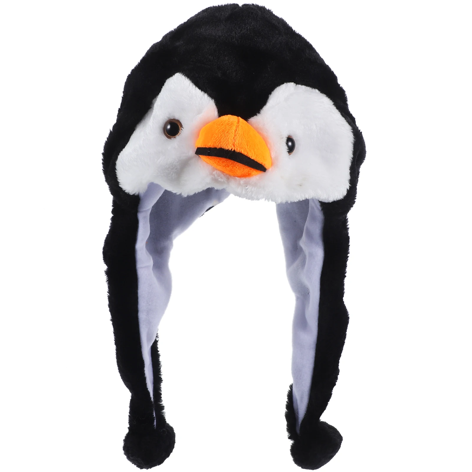 

Cute Animal Hat Warm Hood for Kids Adults Rabbit Penguin Props One Size Fits Most Soft Comfortable Costumes