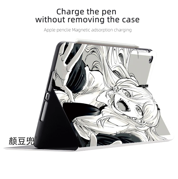 Chainsaw Man Anime Power Case For iPad Air 4 5 10.9 Mini 5 6 for 2022 12.9 Case Luxury Silicone For iPad Air 4 5  10.9in iPad 10